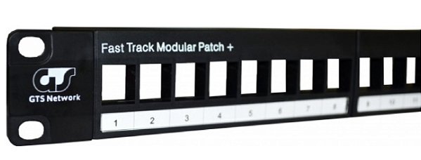 Patch panel bluecom cat.6e 24 portas - fast