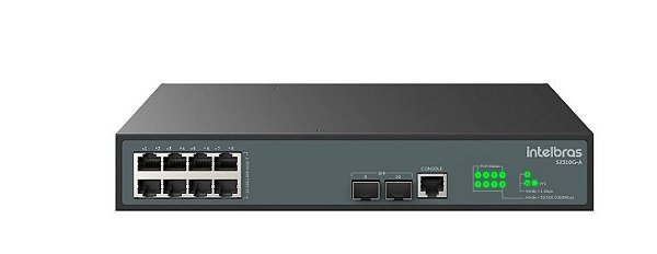 Switch gerenciavel 8p intelbras giga +2p sfp s2310g-a