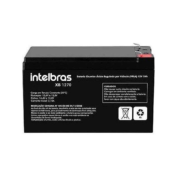 Bateria intelbras nobreak 12v 7amperes - xb1270
