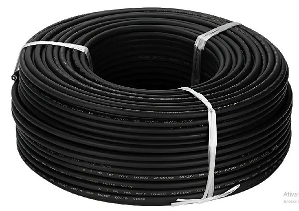 Solar cabo solar preto 1,8kv 6mm reicon - metro