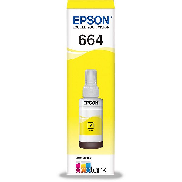 Refil de Tinta Epson T544 Amarelo