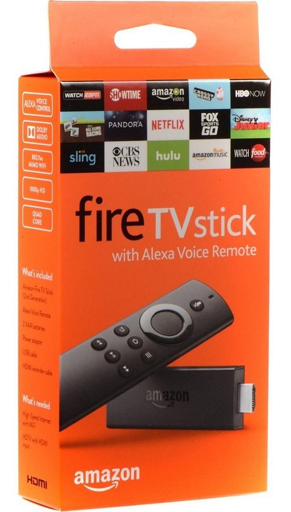 Amazon Fire Tv Stick Brasil C/ Controle Remoto