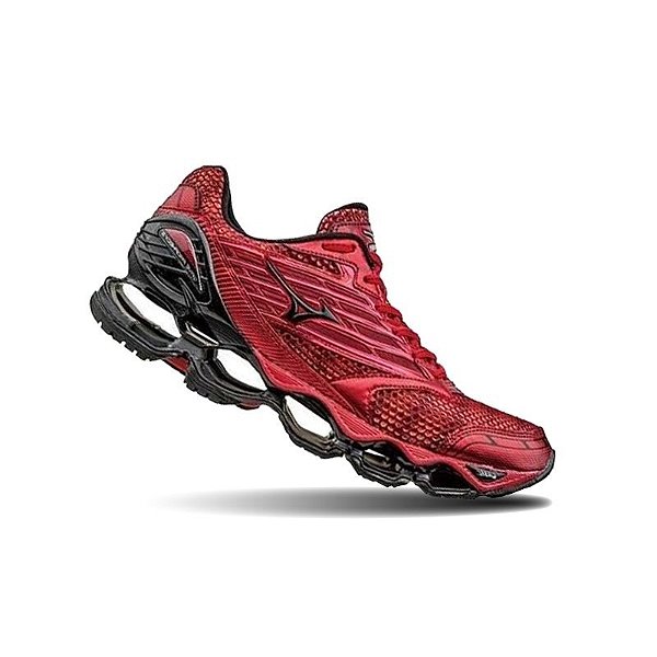 mizuno preto e vermelho