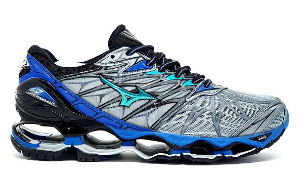 Tênis Mizuno Wave Prophecy 7 Cinza e Azul | Next Tênis - NexT Tênis