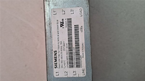Filtro de Linha 6SL3000-0BE21-6DA0