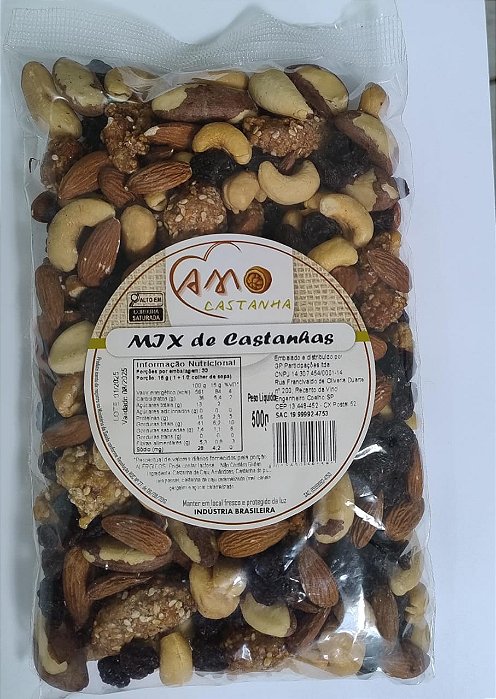 MIX DE CASTANHA - pct de 500g