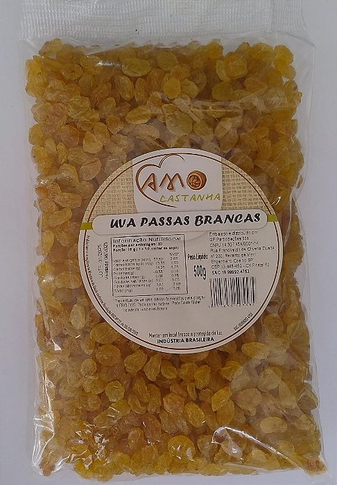 UVA PASSA BRANCA pct 500gr