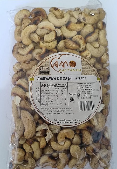 Castanha de Caju Assada 500g