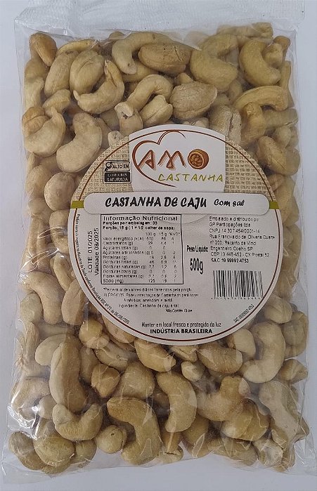 Castanha de Caju Torrada com Sal 500g
