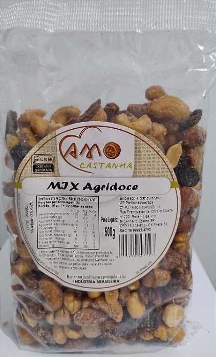 Mix Agridoce pct de 500g