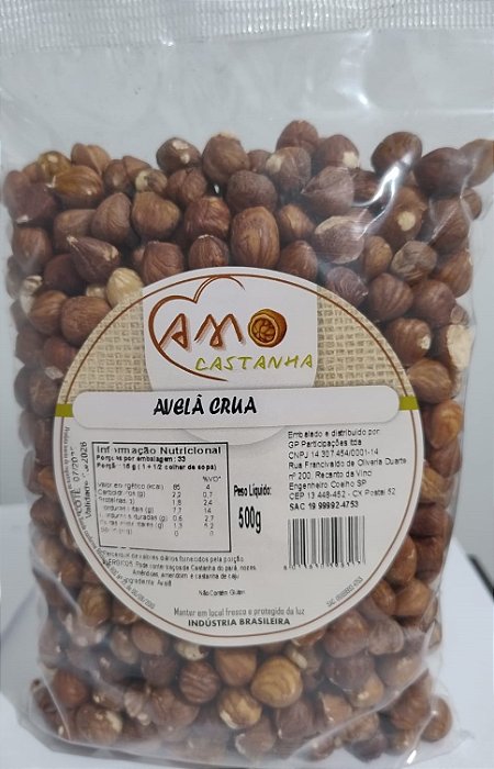 Avelã Crua pct de 500g