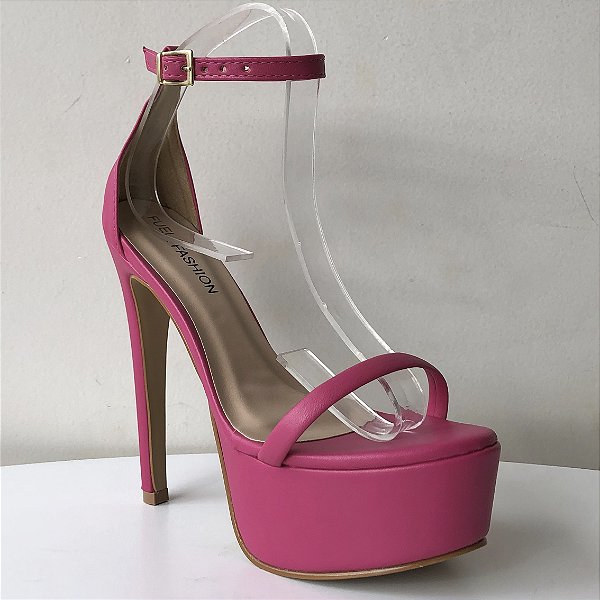 Sandália Salto 15 Meia Pata Pink