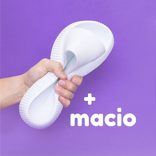 Chinelo Nuvem 200 de EVA Puro Branco