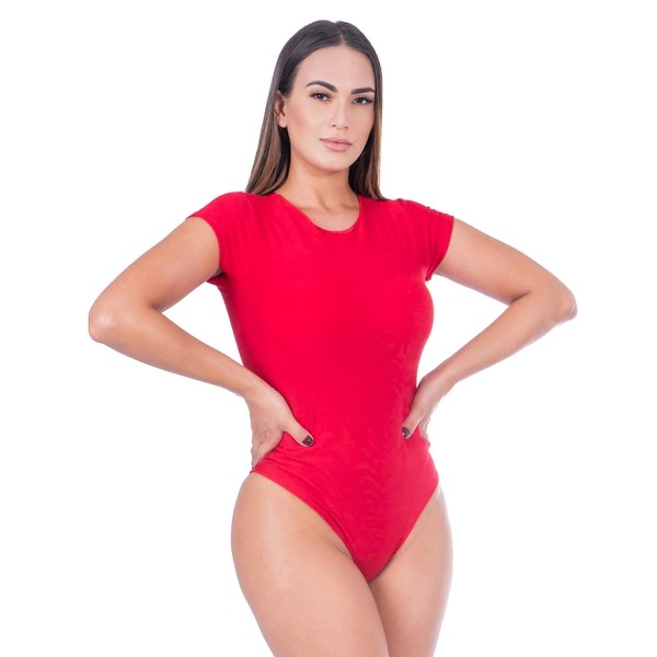 Body Básico Vermelho - BeFit Vestuário