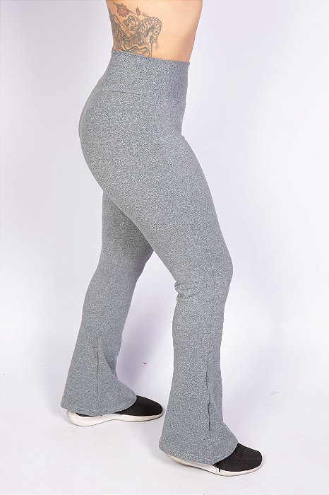 Calça Flare Cinza  - BeFit Vestuário