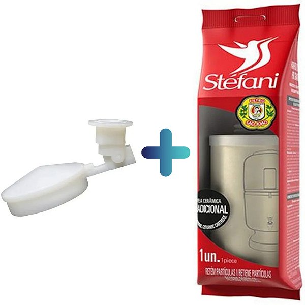 Kit Para Filtro de Água por Gravidade Com Vela Tradicional E Boia Stéfani