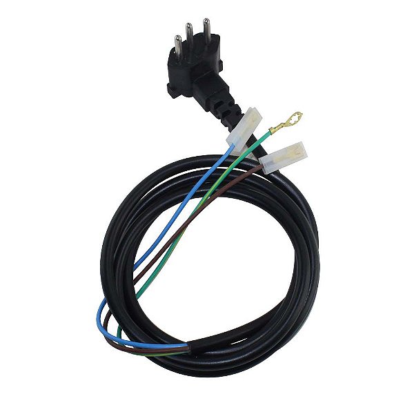 Flex Plug Preto 3 Pinos Padrão Nacional IBBL
