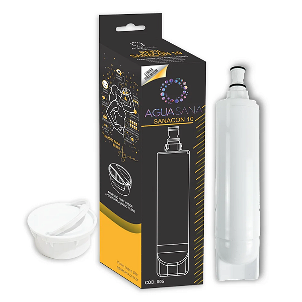 Refil SANACON 10 com tampa Compatível Purificador de Água Consul