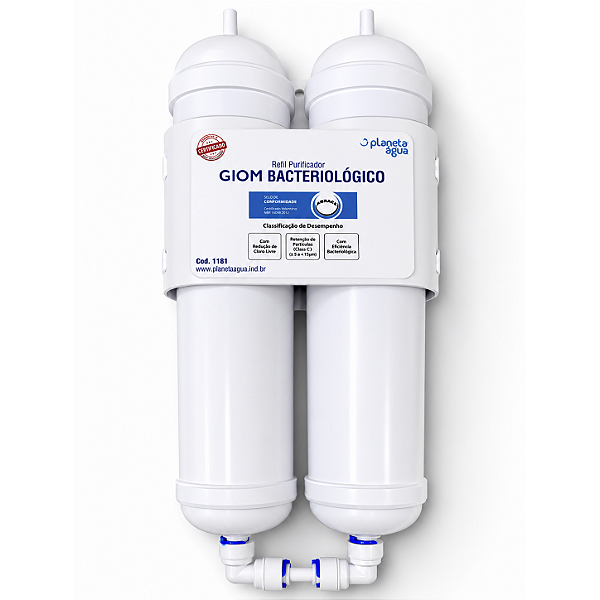 REFIL BACTERIOLÓGICO - PURIFICADOR GIOM PLANETA ÁGUA