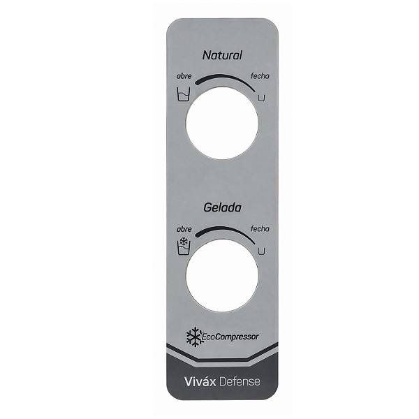 Inserto Frontal Adesivo Prata para Purificador IBBL Vivax Defense Branco