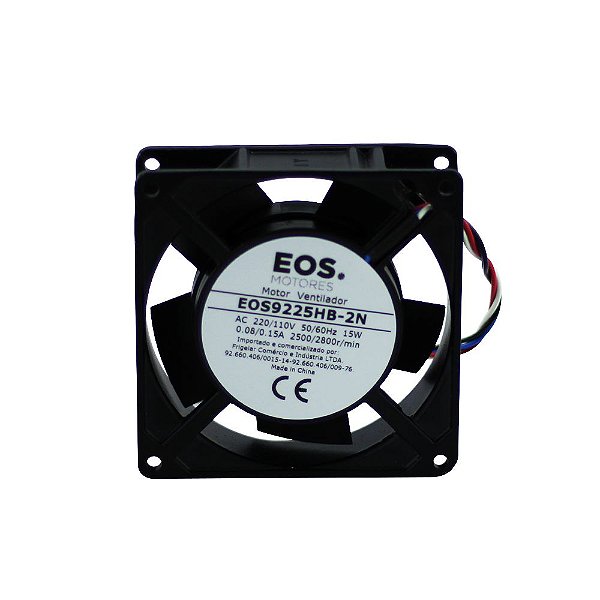 Motor Ventilador 92 X 92 X 25 Eos 9225HB-2N  127v - 220v