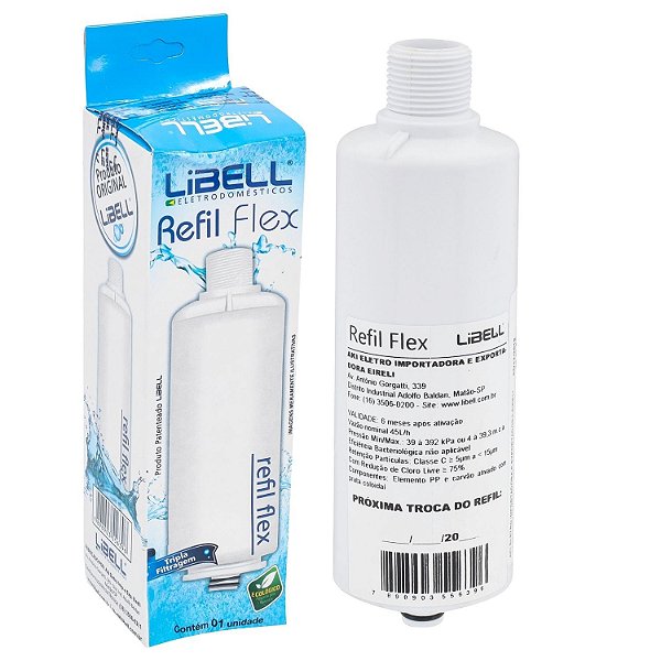 Refil Filtro Flex Para Purificador e Bebedouro Libell Original