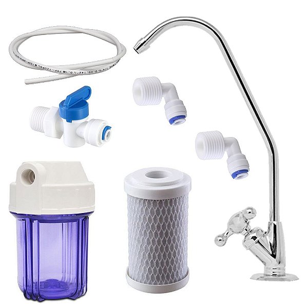 Kit Filtro para Pia Bancada com Torneira Faucet Gama 5 T