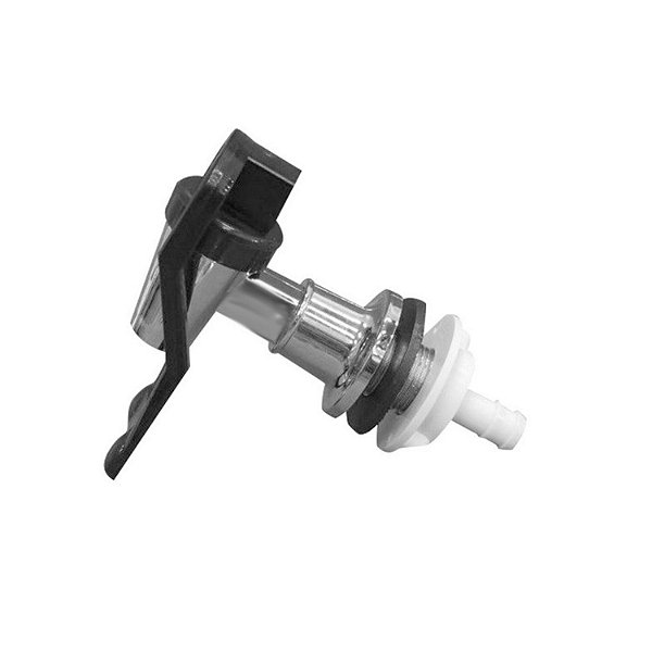 Torneira Para Bebedouro de Água Esmaltec Preto Cromado Conector