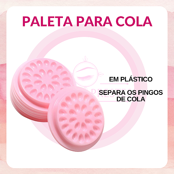 Paleta Flor para Cola com 10un. - Rosa