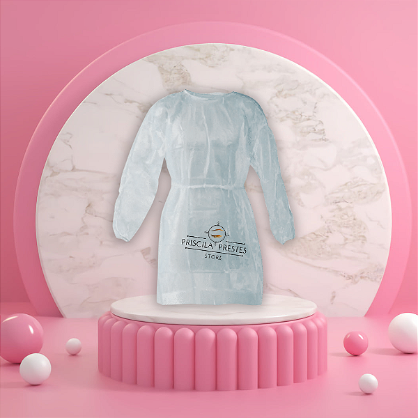 Avental Jaleco com Manga 1un.