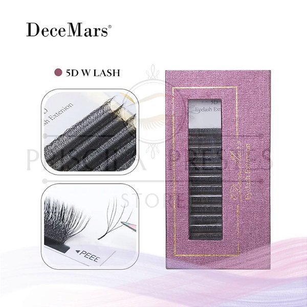 Cílios Decemars 5D W Marrom 0.07D
