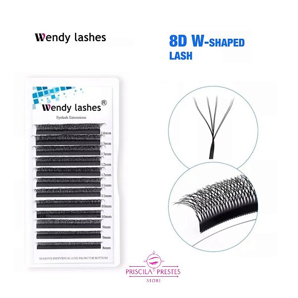 Cílios Wendy 8D W - 0.07D