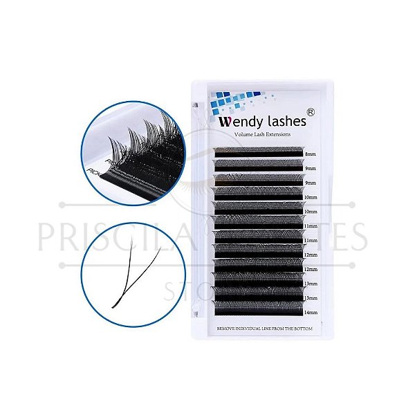 Cílios Wendy Y 0.07D - Volume Brasileiro