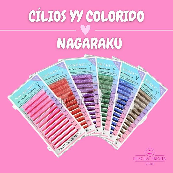 Cílios Nagaraku Y Roxo - Mix 8/15