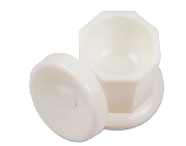 Dappen Plastico Branco com Tampa