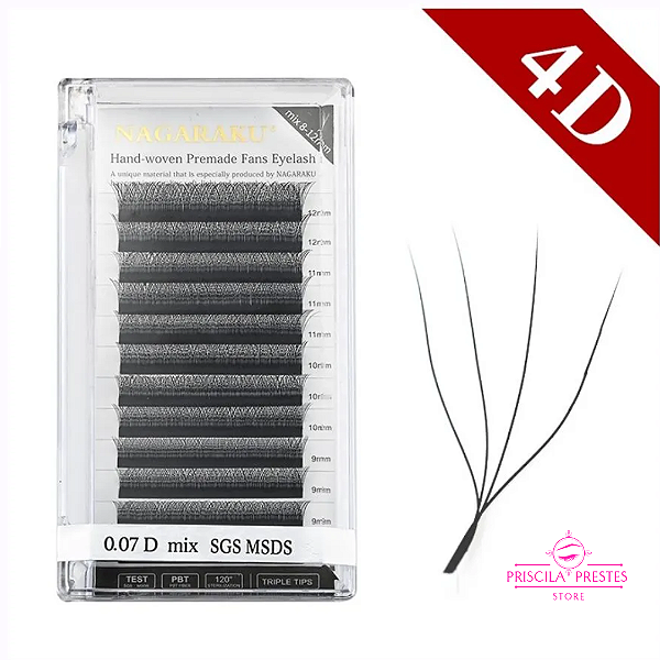 Cílios Nagaraku 4D - 0.07D