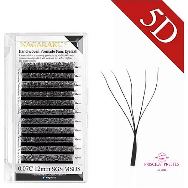 Cílios Nagaraku 5D - 0.07D