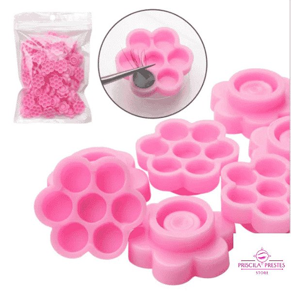 Batoque em colmeia para extensão de cílios (50 un)