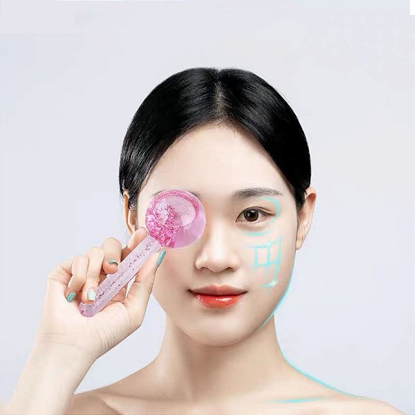 Esfera de cromoterapia Cristal Para Massagem facial Anti Aging Profissional Estetica