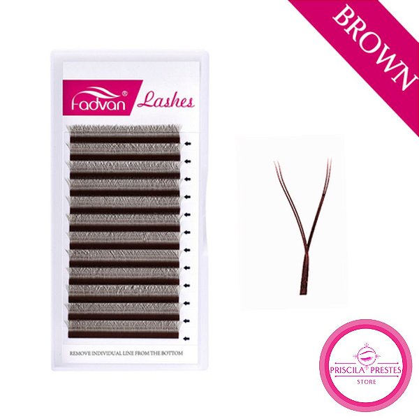 Cílios Fadvan YY 0.07D - MARROM