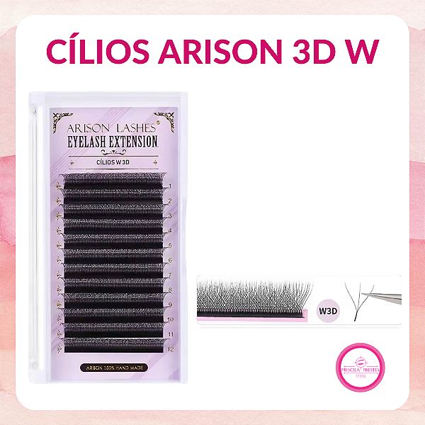 Cílios Arison 3D W 0.07D Volume Egípcio