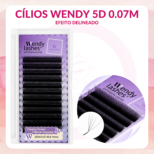 Cílios Wendy 5D W 0.07M