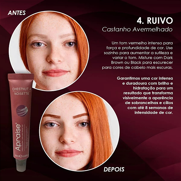 Tintura Apraise - Chestnut 4.0 -  20ml