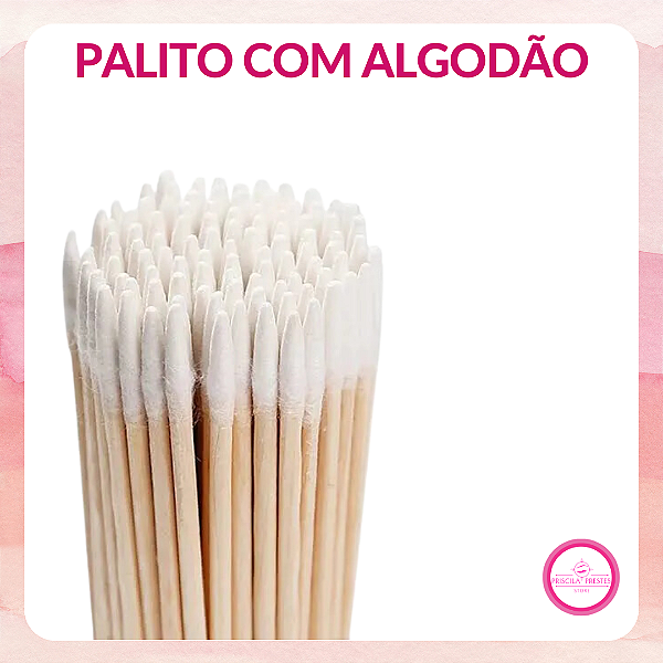 Palito com algodão 100UN.