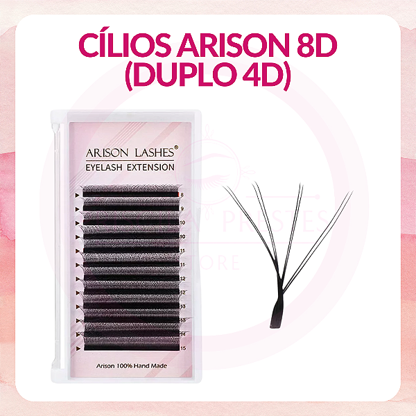 Cílios Arison 8D W (duplo 4D) 0.07D Volume Egípcio