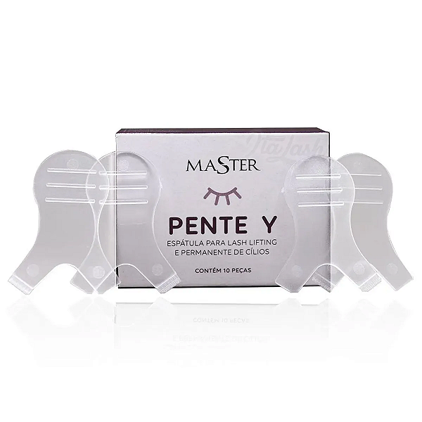 Pente Y Master Espátula para lash lifting e permanente 10un