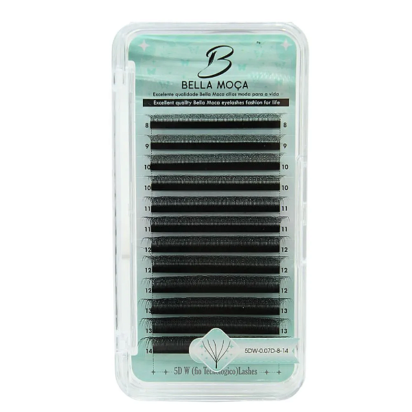 Cílios Bella Moça 5D W 0.07D