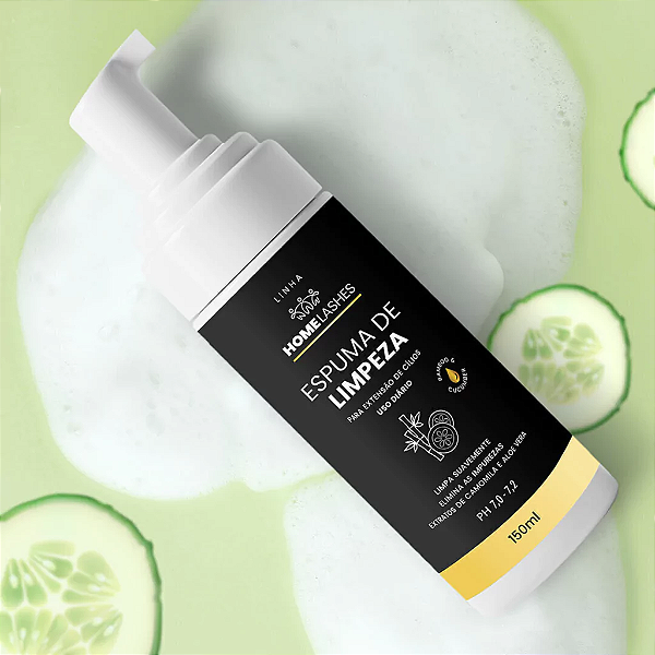 Espuma de limpeza pra Extensão de Cílios 150 ml - Ph7.0