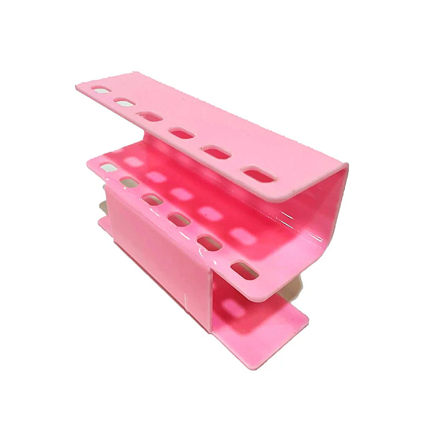 Suporte Organizador de Pinças Rosa