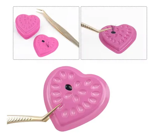 Paleta Coração para Cola com 50un. - Rosa